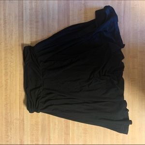 Black, short, skater skirt